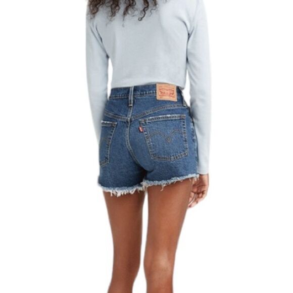 Levi’s 501 cut off medium wash button fly shorts size 30 - Picture 2 of 9